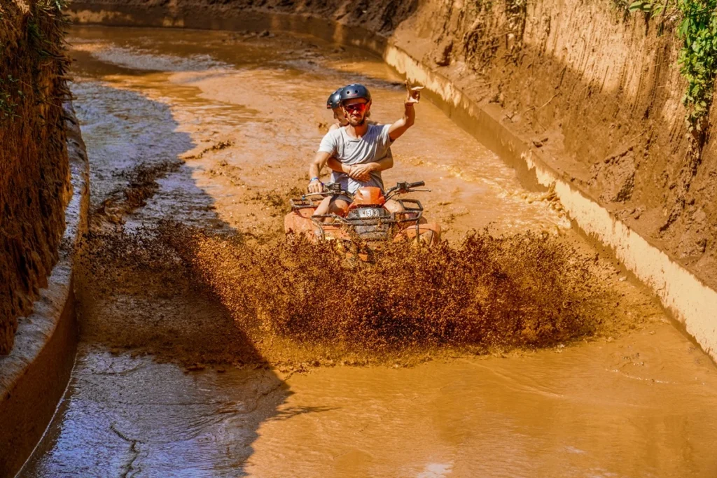 Mud-Splatter Action Shot ATV